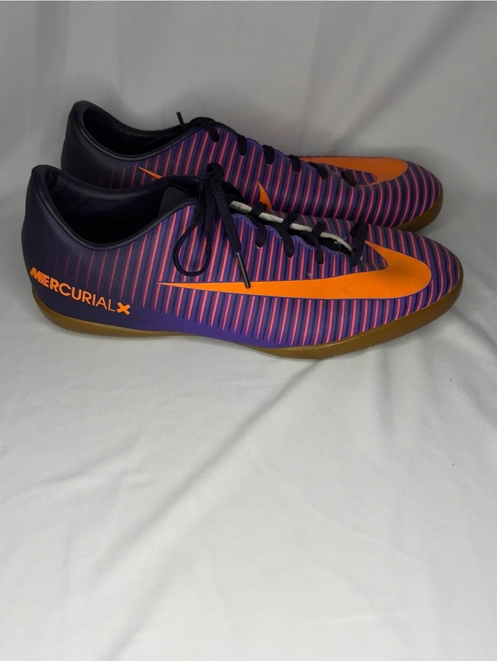 Nike Men’s Purple & Orange Mercurial Indoor Training Shoes
